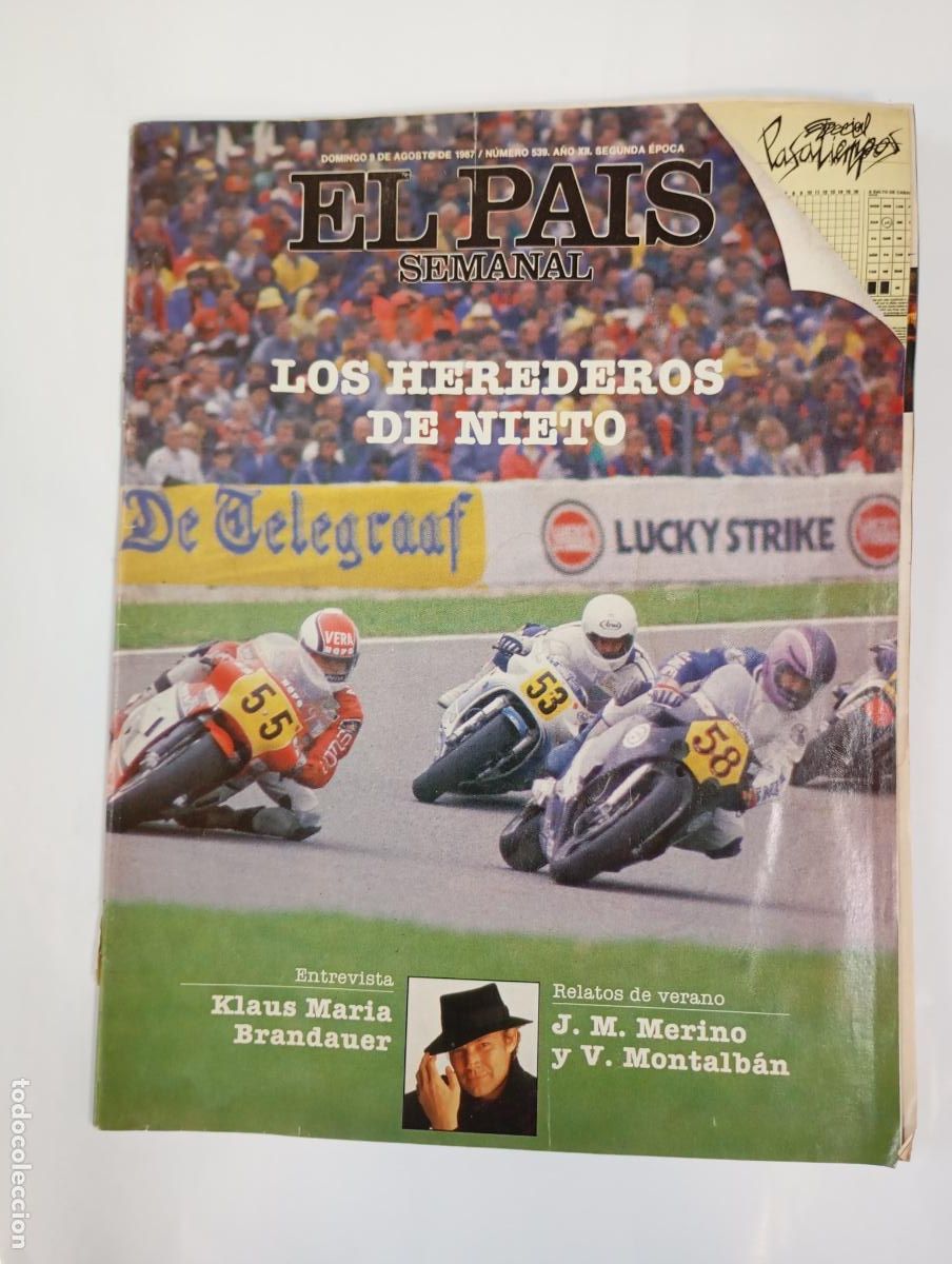 Coleccionismo de peri&oacute;dico El Pa&iacute;s: REVISTA EL PA&Iacute;S SEMANAL N&ordm; 539. 9 AGOSTO 1987. LOS HEREDEROS DE NIETO. TDKC68