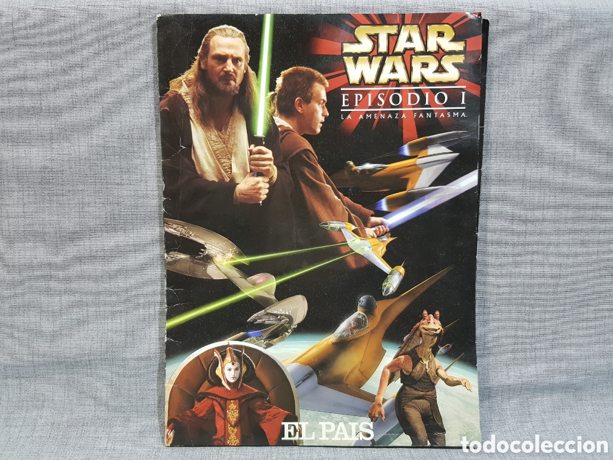 Coleccionismo de peri&oacute;dico El Pa&iacute;s: STAR WARS EPISODIO I LA AMENAZA FANTASMA EL PA&Iacute;S COLECCI&Oacute;N DE L&Aacute;MINAS DE GRAN FORMATO