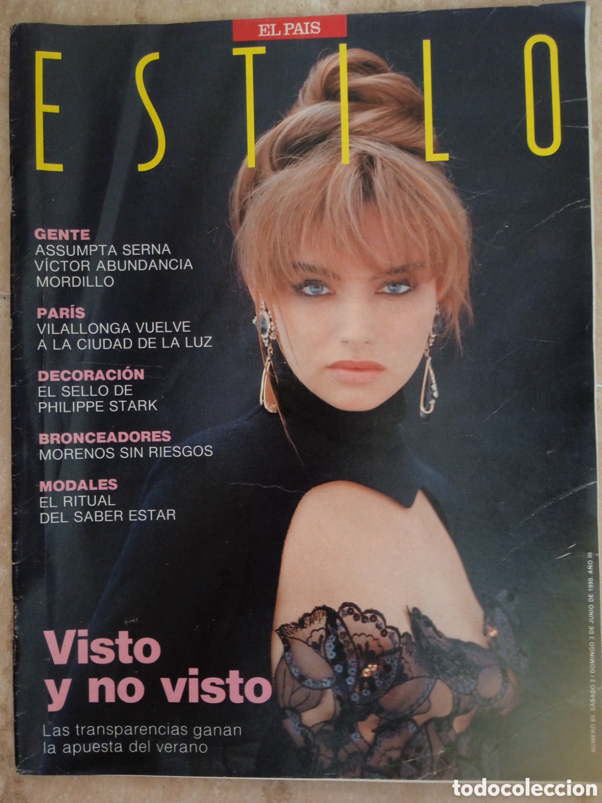 Coleccionismo de peri&oacute;dico El Pa&iacute;s: El Pa&iacute;s Estilo 02/06/90 Assumpta Serna V&iacute;ctor Abundancia Los Coyotes Guillermo Mordillo