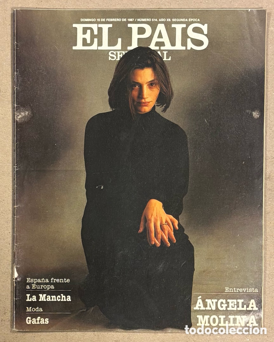 Coleccionismo de peri&oacute;dico El Pa&iacute;s: EL PA&Iacute;S SEMANAL N&deg; 514 (1987). &Aacute;NGELA MOLINA, PILAR MIR&Oacute;, PEQUE&Ntilde;O PA&Iacute;S, TV, PASATIEMPOS,&hellip;