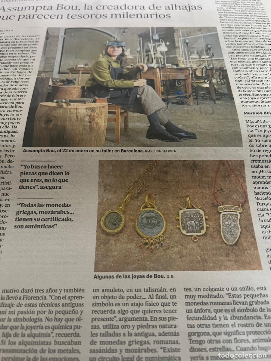 Coleccionismo de peri&oacute;dico El Pa&iacute;s: Art&iacute;culo prensa sobre ASSUMPTA BOU. JOYER&Iacute;A ARQUEOL&Oacute;GICA