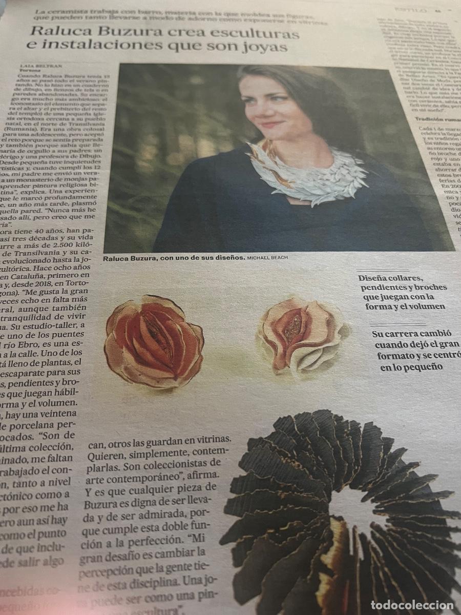 Coleccionismo de peri&oacute;dico El Pa&iacute;s: Art&iacute;culo prensa sobre RALUCA BUZURA CER&Aacute;MICA JOYAS JOYER&Iacute;A