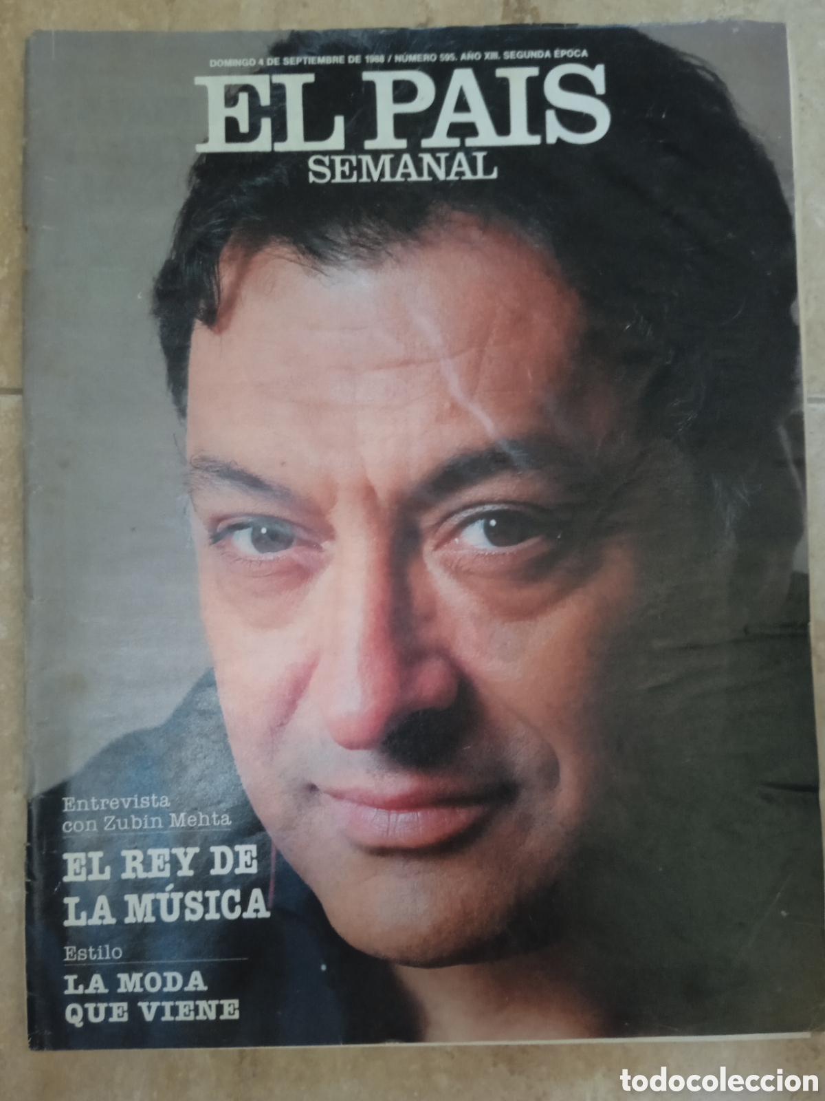 Collection Newspaper El Pa&iacute;s: El Pais Semanal n&deg;595 Zubin Mehta Albert Boadella Juegos Ol&iacute;mpicos
