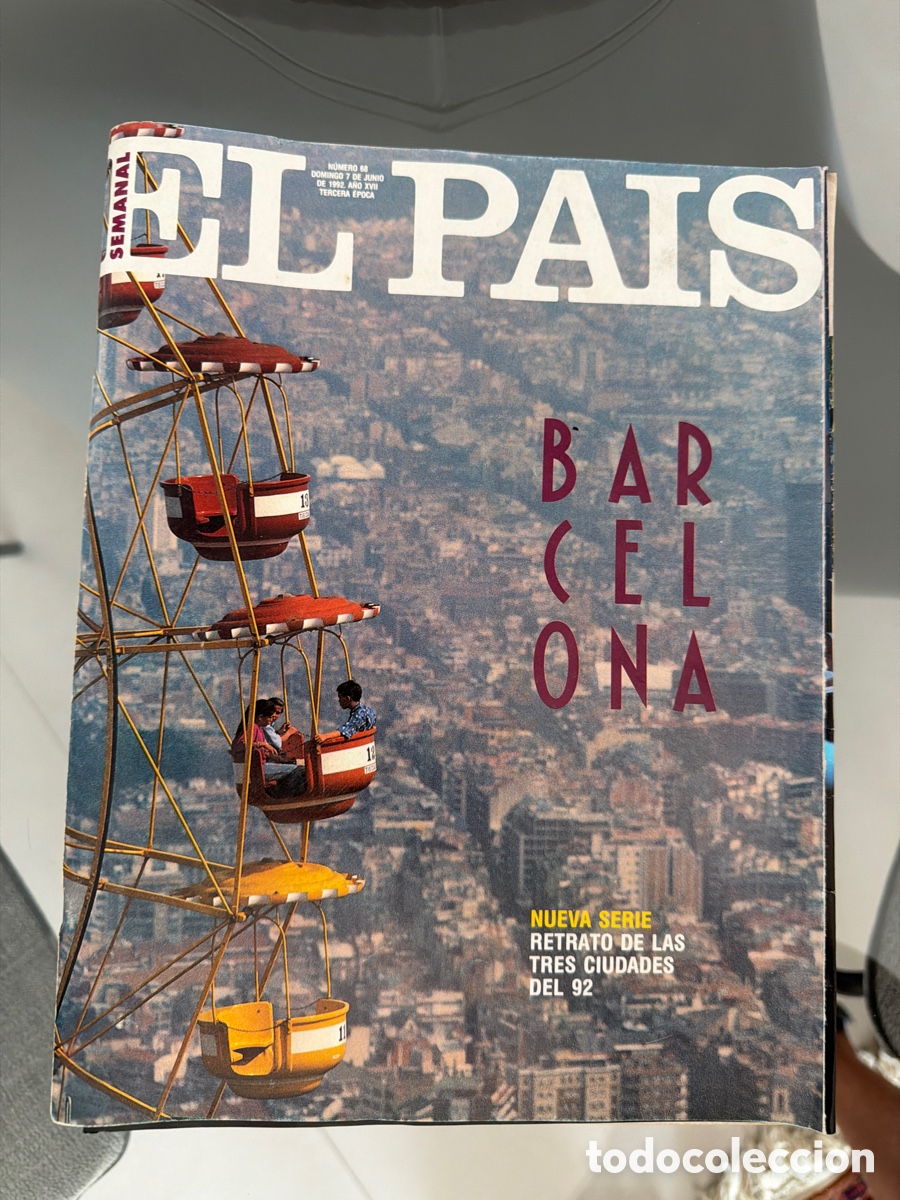 Coleccionismo de peri&oacute;dico El Pa&iacute;s: El pa&iacute;s semanal n 68 junio 1992. Barcelona