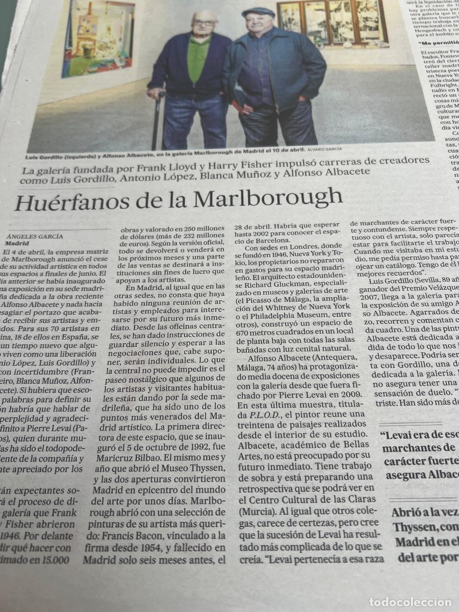 Collection Newspaper El Pa&iacute;s: SALA MARLBOROUGH. Arte. Galeria de arte. ANNE BARTHE Y BEL&Eacute;N HERRERA LUIS GORDILLO ALFONSO ALBACETE