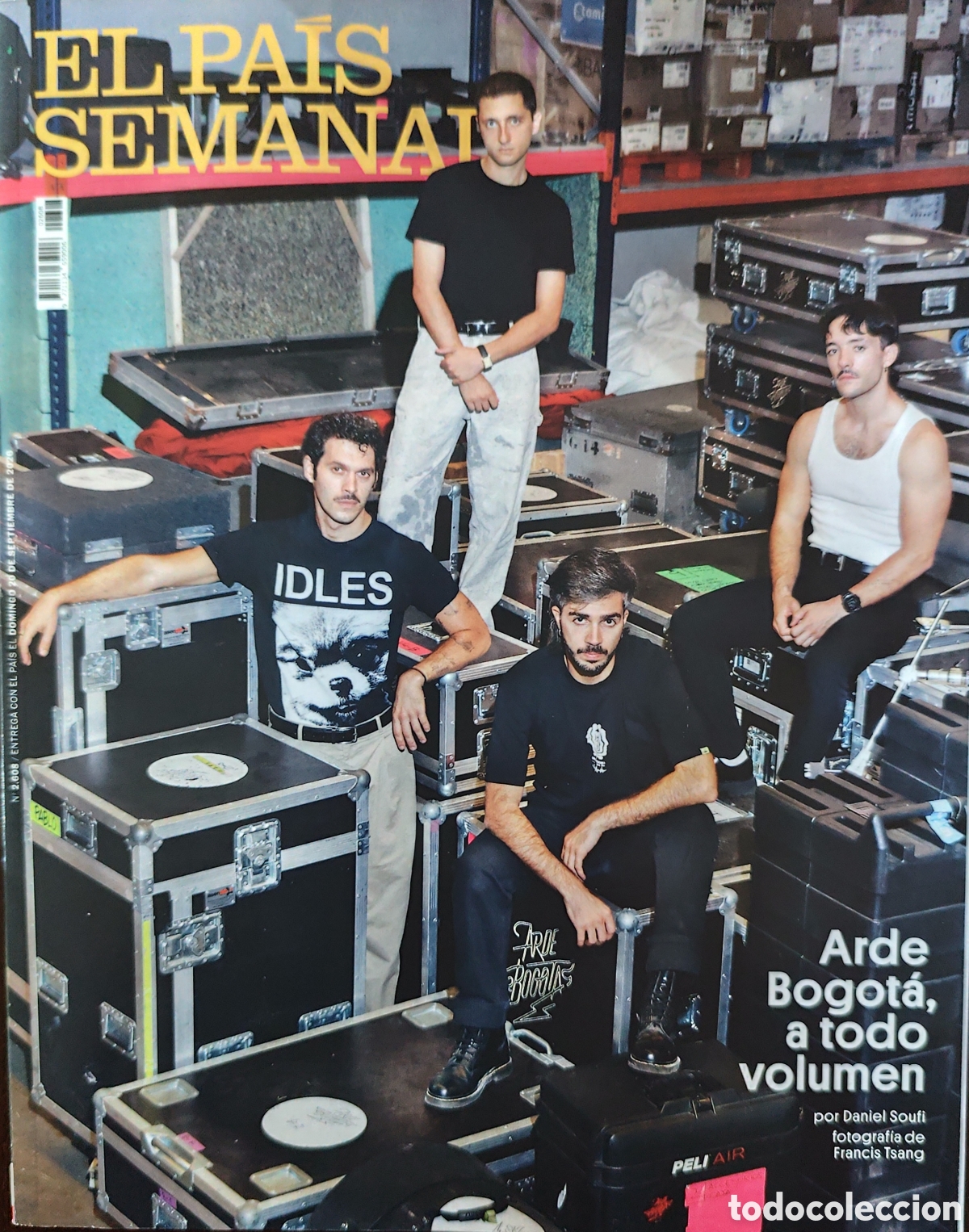 Coleccionismo de peri&oacute;dico El Pa&iacute;s: ARDE BOGOT&Aacute;. EL PA&Iacute;S SEMANAL N&deg;2608. 20/09/26