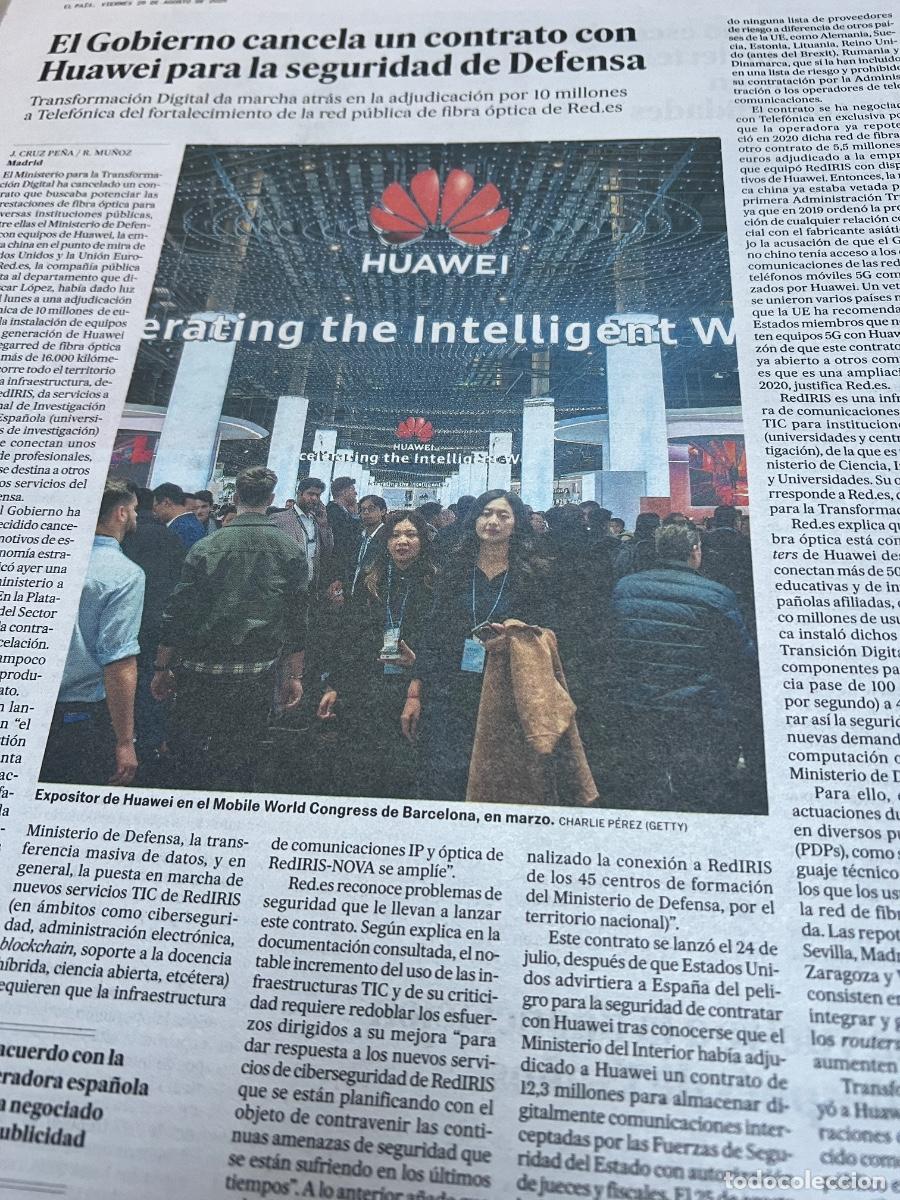 Collectionnisme de Journal El Pa&iacute;s: Dossier hemeroteca HUAWEI. OPERADORA INTERNET CHINA TELECOMUNICACIONES TECNOCAPITALISMO