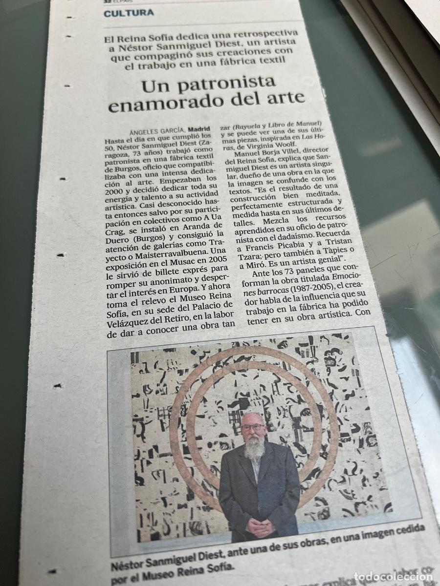 Coleccionismo de peri&oacute;dico El Pa&iacute;s: N&Eacute;STOR SANMIGUEL DIEST MUSEO REINA SOFIA ARTE CONTEMPOR&Aacute;NEO