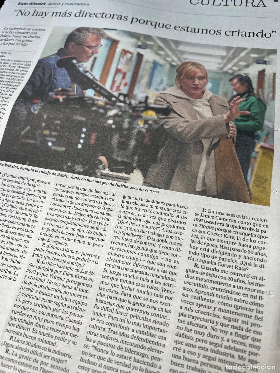Coleccionismo de peri&oacute;dico El Pa&iacute;s: KATE WINSLET ADI&Oacute;S, JUNE TITANIC