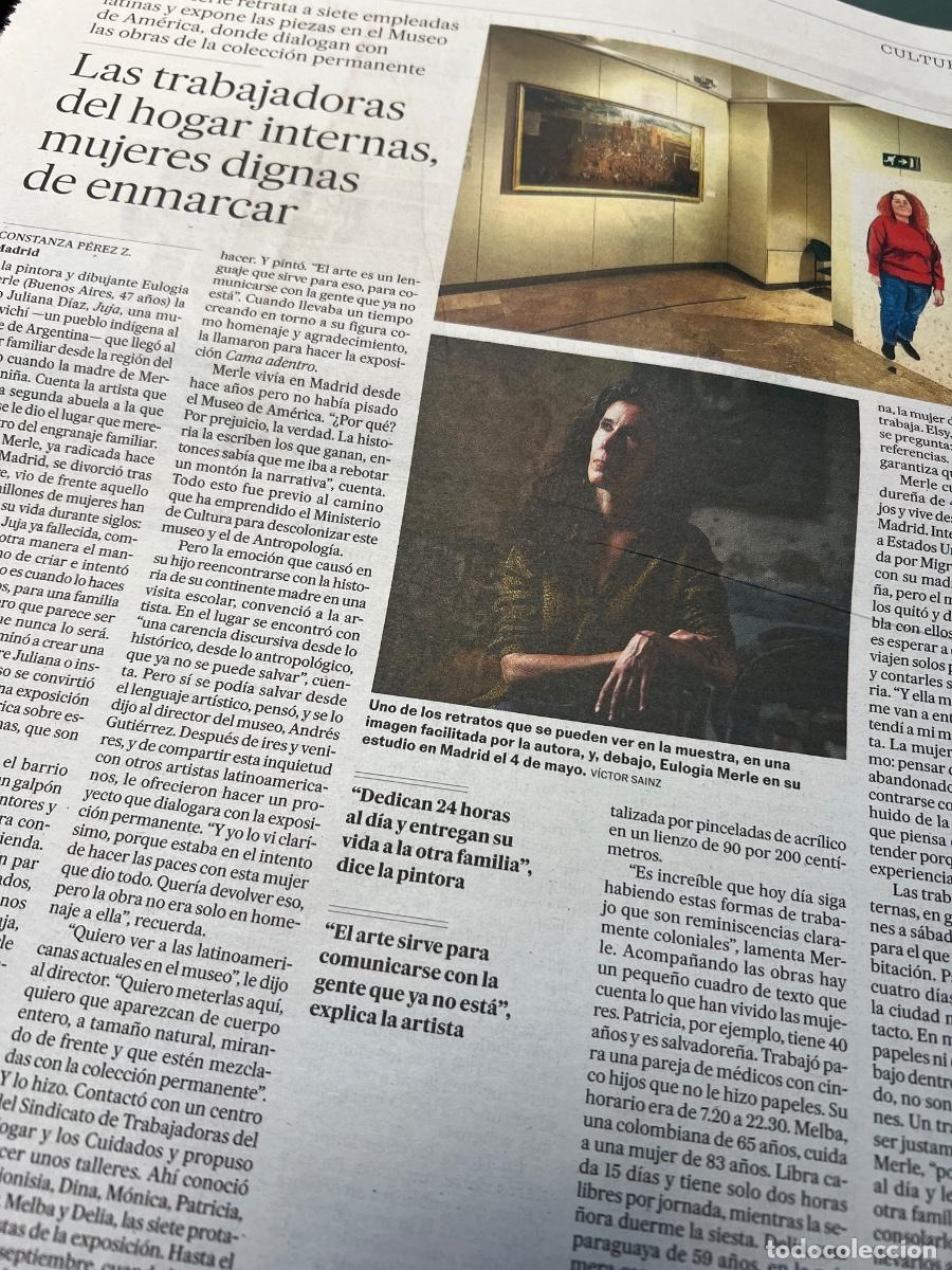 Coleccionismo de peri&oacute;dico El Pa&iacute;s: EULOGIA MERLE TRABAJADORAS DEL HOGAR MUSEO DE AM&Eacute;RICA