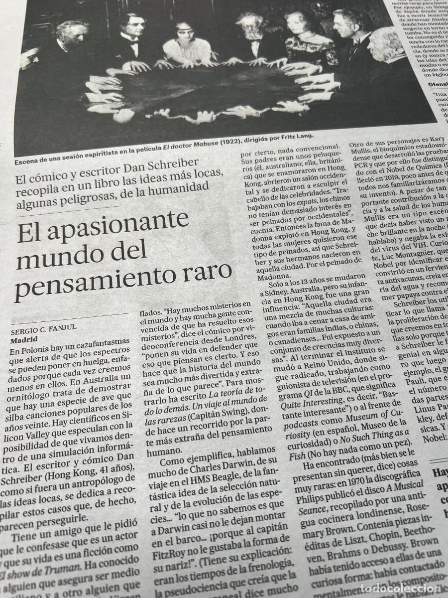 Coleccionismo de peri&oacute;dico El Pa&iacute;s: PENSAMIENTO RARO EL DOCTOR MABUSE DAN SCHREIBER