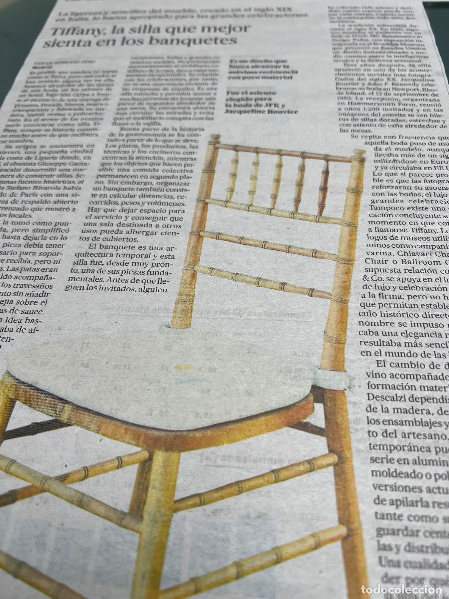 Collectionnisme de Journal El Pa&iacute;s: SILLA TIFFANY. MUEBLE SIGLO XIX DISE&Ntilde;O