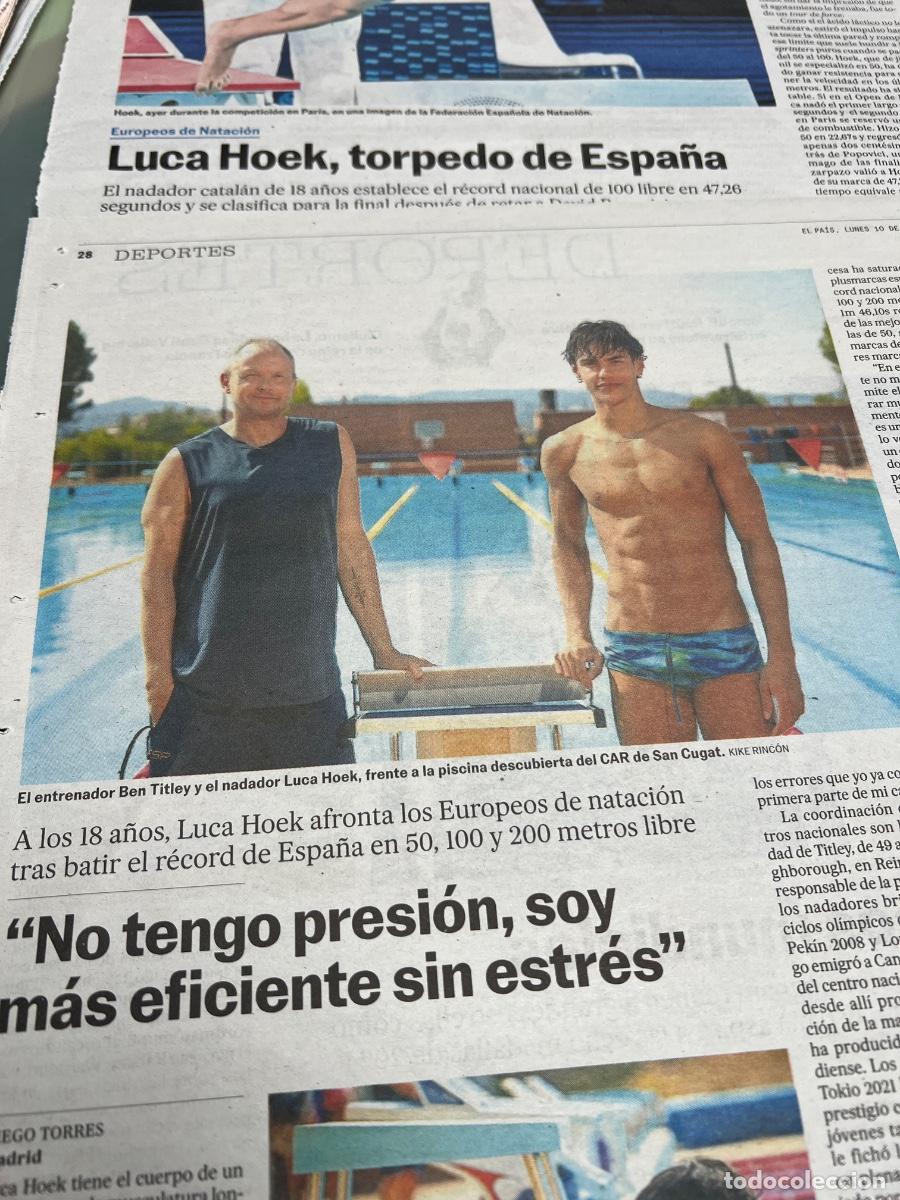 Collectionnisme de Journal El Pa&iacute;s: LUKA HOEK. NATACI&Oacute;N NADADOR.