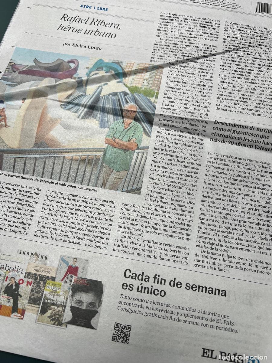Coleccionismo de peri&oacute;dico El Pa&iacute;s: RAFAEL RIBERA PARQUE GULLIVER VALENCIA URBANISMO ARQUITECTURA