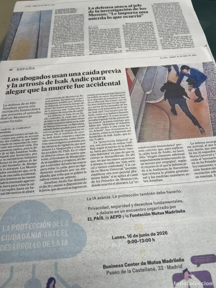Coleccionismo de peri&oacute;dico El Pa&iacute;s: Dossier MANGO. ISAK ANDIC. MODA. - Foto 22