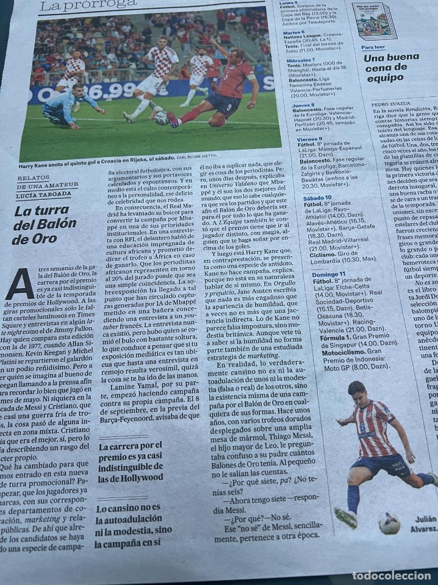 Coleccionismo de peri&oacute;dico El Pa&iacute;s: Hemeroteca con historia y leyendas del F&Uacute;TBOL. BAL&Oacute;N DE ORO HARRY KANE