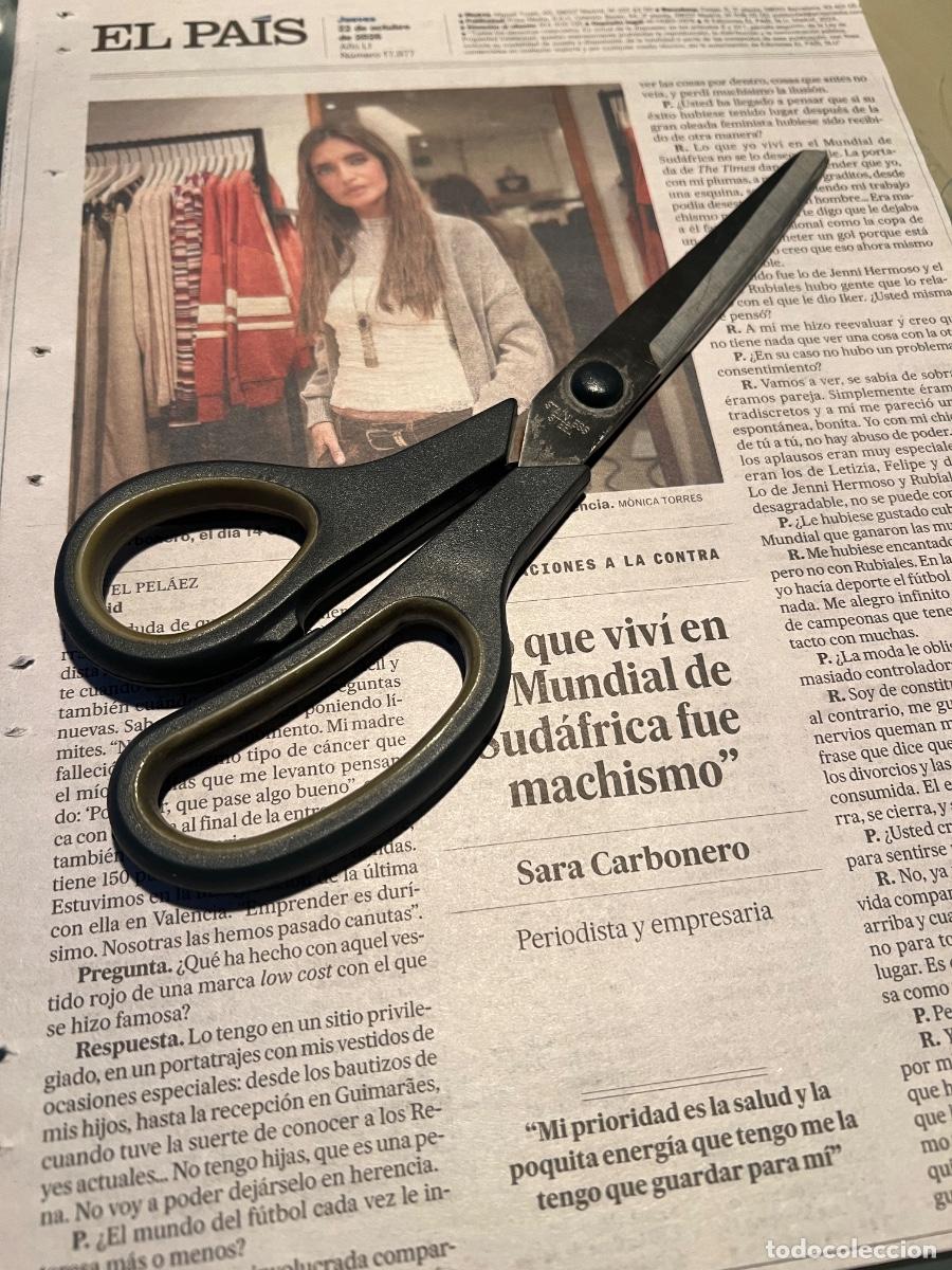 Coleccionismo de peri&oacute;dico El Pa&iacute;s: Art&iacute;culo sobre SARA CARBONERO