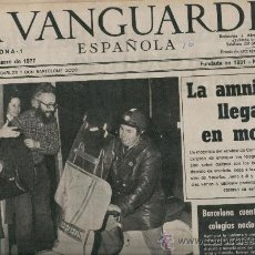 Collezionismo Periódico La Vanguardia: LA VANGUARDIA. 24-03-1977.VILAFRANCA DEL PENEDES.POLITICA. AMNISTIA EN LA PRISION DE YESERIAS. 