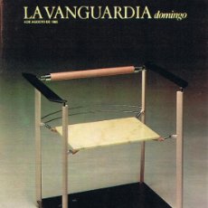 Collezionismo Periódico La Vanguardia: SUPLEMENTO LA VANGUARDIA - AGOSTO 1985 - MUEBLES FORMAS QUE HACEN ESTILOS