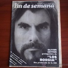 Coleccionismo Periódico La Vanguardia: REV. - LA VANGUARDIA - FIN DE SEMANA - 26 DE JUNIO DE 1981 / OLIVIER COTTON