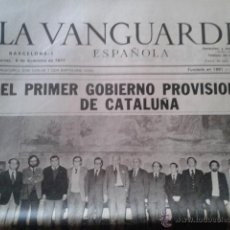 Coleccionismo Periódico La Vanguardia: LA VANGUARDIA DEL 6 DICIEMBRE DE 1977 - PRIMER GOBIERNO DE LA GENERALITAT. Lote 47477426