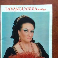 Coleccionismo Periódico La Vanguardia: SUPLEMENTO DOMINICAL LA VANGUARDIA DEL 27 DE MARZO 1983 HISTORIA DEL LICEO LAS GRANDES DIVAS. Lote 111494007