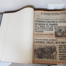 Coleccionismo Periódico La Vanguardia: VOL. ENCUADERNADO ENFERMEDAD Y MUERTE DE FRANCO 46X33CM