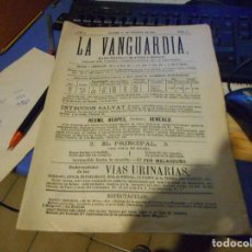 Coleccionismo Periódico La Vanguardia: FACSIMIL NUMERO 1 LA VANGUARDIA 1881. Lote 126693243