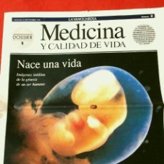 Coleccionismo Periódico La Vanguardia: NACE UNA VIDA - DOSSIER SUPLEMENTO LA VANGUARDIA Nº 3 MEDICINA (21 SET 1990) NACER, EL NIÑO. Lote 135629295