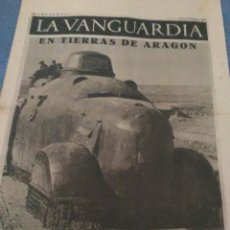 Collezionismo Periódico La Vanguardia: LA VANGUARDIA 28 ENERO 1937,EN TIERRAS DE ARAGÓN,SECTOR SUR EBRO,EN LOS FRENTES DE MALAGA. Lote 202344910
