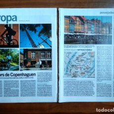 Coleccionismo Periódico La Vanguardia: REVISTA QUÈ FEM? LA VANGUARDIA RECORTE CLIPPING PASSEJADES EUROPA COPENHAGEN. Lote 236666670