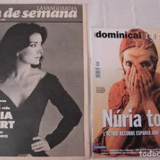 Coleccionismo Periódico La Vanguardia: NURIA ESPERT LOTE 2 REVISTAS LA VANGUARDIA 1981 + DOMINICAL EN CATALÁN 2004 RARAS !!