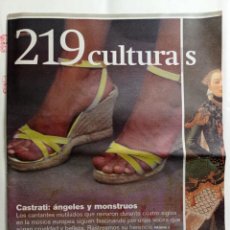 Coleccionismo Periódico La Vanguardia: SUPLEMENTO CULTURAS LA VANGUARDIA 219-TUSSET. BOGOTÁ. SUPERMAN. PAU RIBA. Lote 338044608