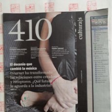 Coleccionismo Periódico La Vanguardia: SUPLEMENTO CULTURAS LA VANGUARDIA 410. FUTURO ENTRE CREADORES Y RECEPTORES. Lote 339520593