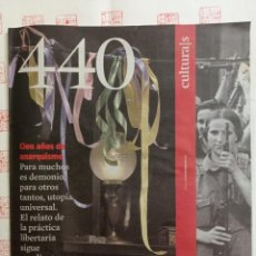 Colecionismo Jornal La Vanguardia: SUPLEMENTO CULTURAS LA VANGUARDIA 440. ANARQUISMO. CEMENTERIO DE PRAGA. Lote 339526528