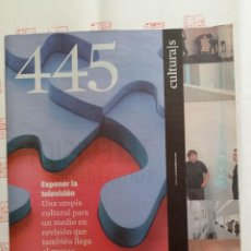 Coleccionismo Periódico La Vanguardia: SUPLEMENTO CULTURAS LA VANGUARDIA 445 TELEVISIÓN PARA MUSEOS. AUDREY NIFFENEGGER. Lote 339533603