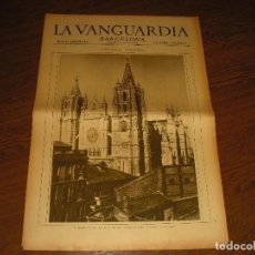 Coleccionismo Periódico La Vanguardia: LA VANGUARDIA, NOTAS GRAFICAS ,JUNIO 1930 4 PAGS. CATEDRALES ESPAÑOLAS : CATEDRAL DE LEON.. Lote 359944425