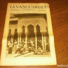 Collezionismo Periódico La Vanguardia: LA VANGUARDIA, NOTAS GRAFICAS ,JULIO 1930 4 PAGS. DANZAS ORIENTALES EN LA ALHAMBRA.