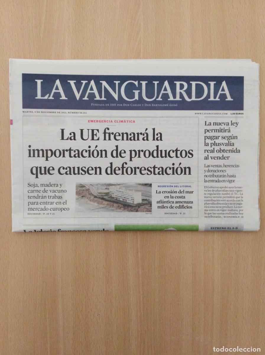 Collectionnisme Journal La Vanguardia: LA VANGUARDIA N&ordm; 50.352 - 09/11/2021