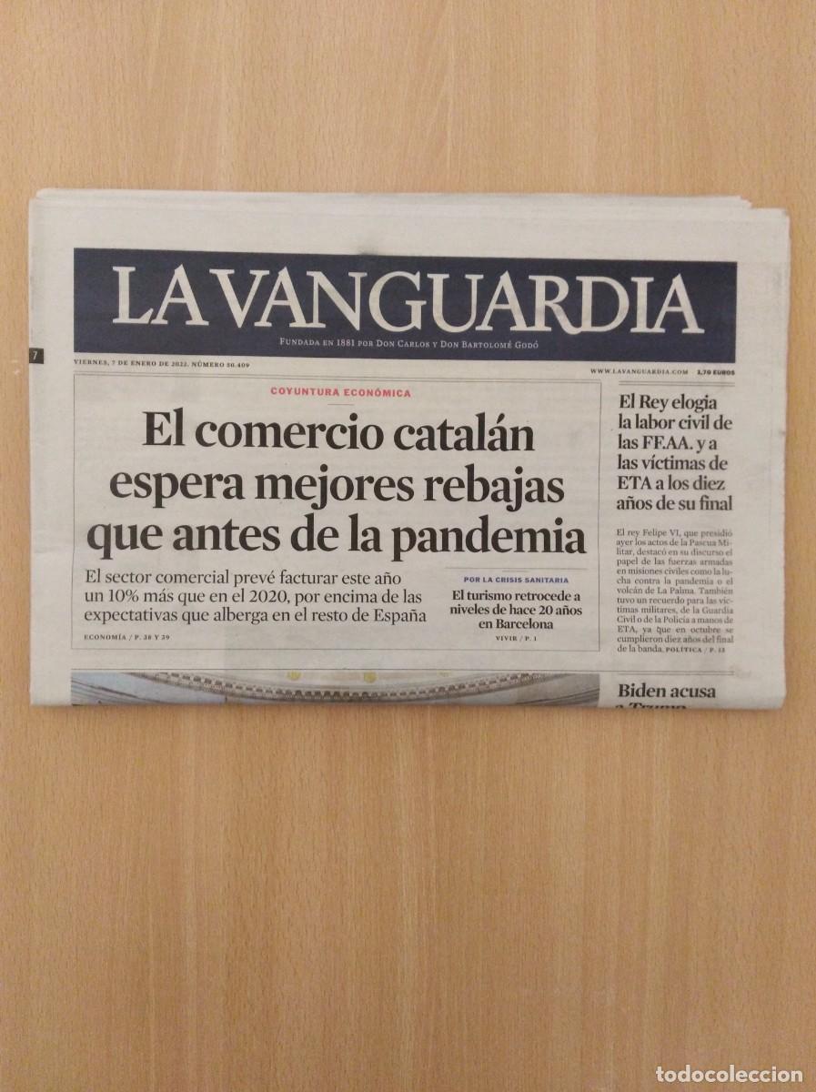 Collectionnisme Journal La Vanguardia: LA VANGUARDIA N&ordm; 50.409 - 07/01/2022