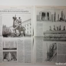 Coleccionismo Periódico La Vanguardia: RECORTE LOS RESTOS DE LA MEMORIA IMPUESTA MONUMENTOS CONMEMORATIVOS DICTADURA FRANQUISTA 1999. Lote 400771769
