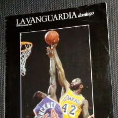 Coleccionismo Periódico La Vanguardia: SUPLEMENTO LA VANGUARDIA JULIO 1987. BALONCESTO BASKET ANGELES LAKERS NBA. MAGIC WORTHY. MASSIEL. Lote 401352449