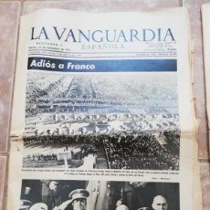 Collezionismo Periódico La Vanguardia: LA VANGUARDIA ADIOS A FRANCO 25 DE NOVEMBRE DE 1975
