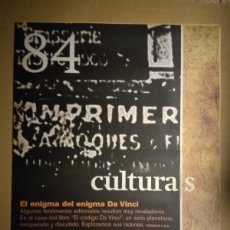 Coleccionismo Periódico La Vanguardia: P232. SUPLEMENTO SEMANAL CULTURAS DEL PERIÓDICO LA VANGUARDIA.