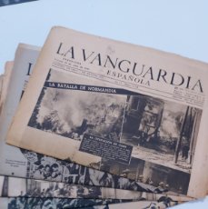 Collezionismo Periódico La Vanguardia: LOTE 5 EJEMPLARES LA VANGUARDIA ESPAÑOLA AÑOS 40 (VER FECHAS EN FOTOS).