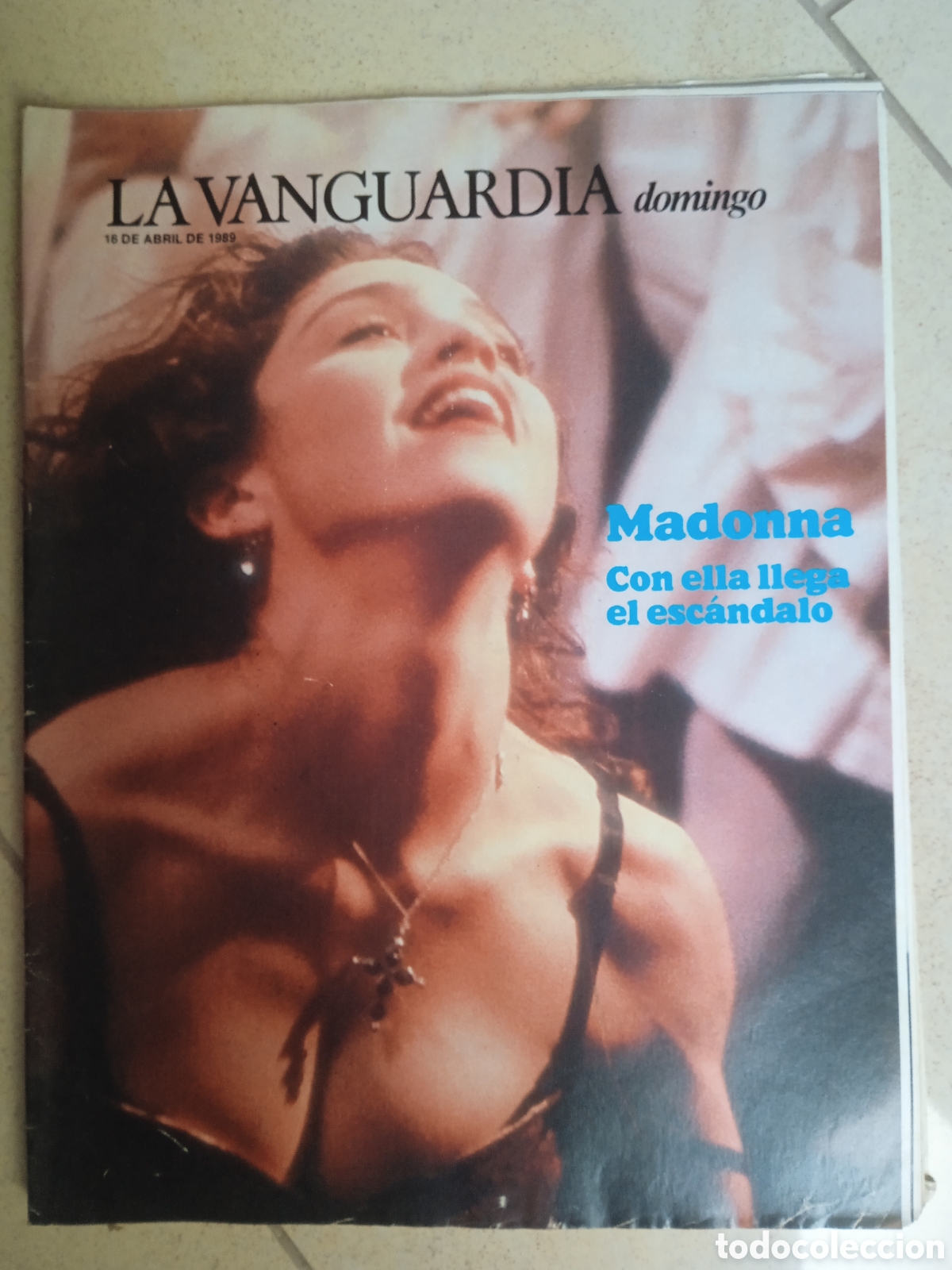 Coleccionismo Peri&oacute;dico La Vanguardia: La Vanguardia Domingo 16/04/89 Madonna El Club de Roma Alec Guinnes