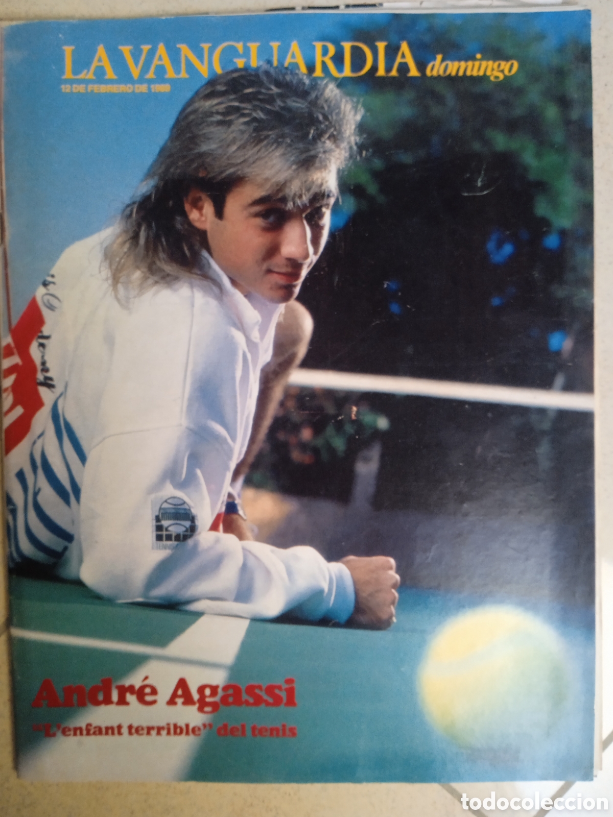 Coleccionismo Peri&oacute;dico La Vanguardia: La Vanguardia Domingo 11/02/89 Andre Agassi James Bond Hemingway Mafia Calabresa