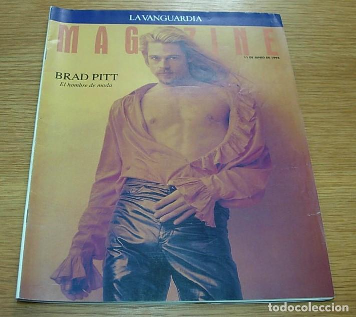 Coleccionismo Peri&oacute;dico La Vanguardia: Revista La Vanguardia Magazine BRAD PITT Portada + 8 P&aacute;ginas 1995 Excelente