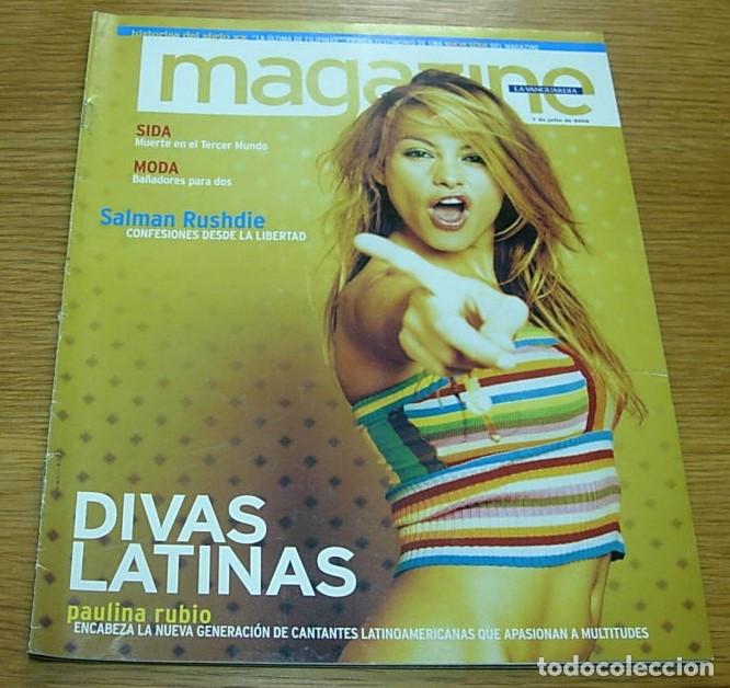 Coleccionismo Peri&oacute;dico La Vanguardia: Revista La Vanguardia Magazine PAULINA RUBIO Portada+10 Pgs 2002 PATRICIA MANTEROLA SHAKIRA THALIA