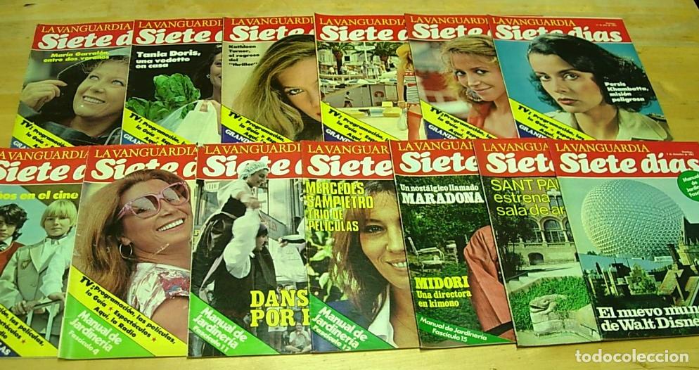 Collectionnisme Journal La Vanguardia: Lote 13 Revistas Gu&iacute;as TV LA VANGUARDIA SIETE DIAS 1982 Ver fotos y descripci&oacute;n